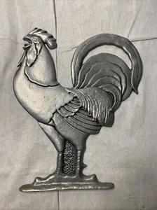 Vintage gegossener Zinnhahn Carson Casting Company Wanddekoration - Bild 1 von 7