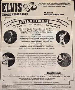 "Elvis Unique Record Club" mailout/flyer - Picture 1 of 6