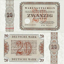 Voucher na banknoty UNC 20 Marka Niemiecka 1973 Betel P-NLB6 BARDZO RZADKO