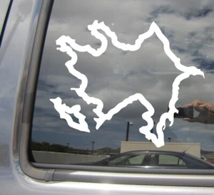 Aserbaidschan Umriss Land Auto LKW Stoßstange Fenster Vinyl Aufkleber Sticker 07127 - Bild 1 von 2