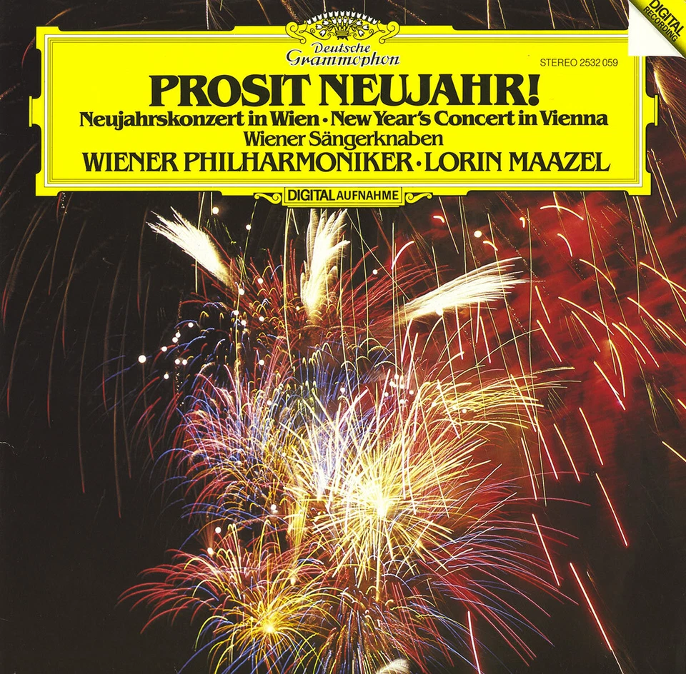 MAAZEL New Year's Concert 1982 Vienna PO DGG 2532059 Digital STRAUSS NICOLAI NM - Image 1 of 3