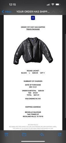 yeezy gap balenciaga. (Giacca rotonda)