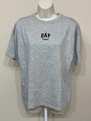 Gap Original Girls Husky Gray Short Sleeve Soft Gap Logo Graphic T-Shirt s XXL - Image 1 of 4
