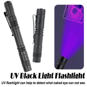 Linterna UV 365nm Antorcha Ultravioleta con Clip de Pluma 365 Lámpara de Detección de Escorpiones - Imagen 1 de 11