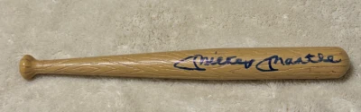 Mini Bate Mickey Mantle Auténtico Firmado con Certificado de Autenticidad Auto Salón de la Fama de los Yankees de Nueva York Foto 1 de 4
