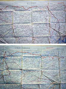 Fliegerkarte Silk Map von Bucuresti (Rumänien) und Lublin (Polen) 1:1.000.000 - Picture 1 of 1