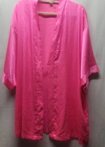 Victoria's Secret Morgenmantel M/L Hot Pink Satin Taschen IUC ohne Gürtel - Bild 1 von 8