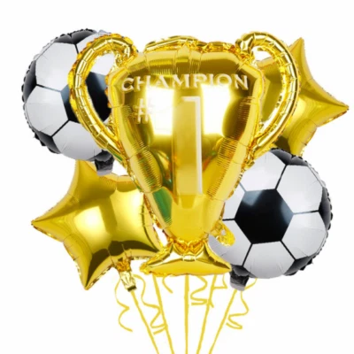 Football Trophy Sports Foil Balloon Birthday Party Event Decoration Helium / Air - Image 1 of 4