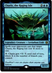 1x MTG FOIL Rare Charix, the Raging Isle Zendikar Rising - Picture 1 of 2
