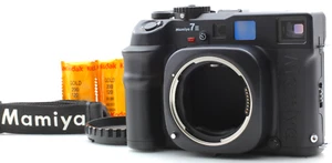 Strap & 2Films [MINT] Mamiya 7II 7 II Black Medium Format Film Camera From JAPAN - Picture 1 of 11