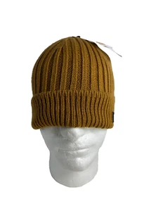 Timberland Ribbed Cuffed Wheat Beanie Hat Brown Men`s One Size T100843C-231 - Picture 1 of 7