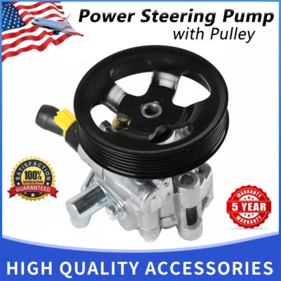 Power Steering Pump + Pulley For 1998-02 Toyota Corolla Chevrolet Prizm 21-5168 Foto 1 de 4