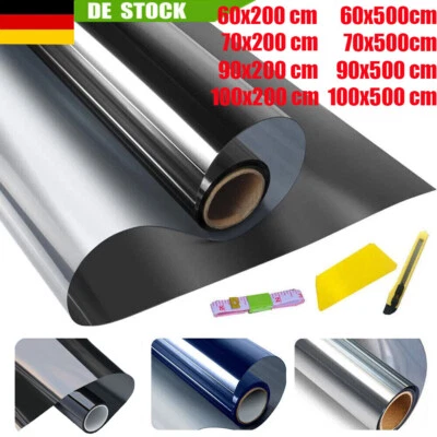 Spiegelfolie Selbstklebend UV-Schutz Fenster Folie Sonnenschutz Sichtschutzfolie - Bild 1 von 4