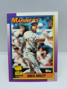 1990 TOPPS TIFFANY #288 GREG BRILEY ALL STAR ROOKIE SEATTLE MARINERS "Mint" - Picture 1 of 6