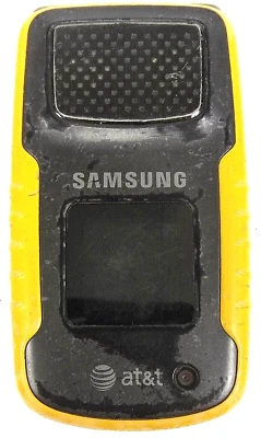 Teléfono celular plegable Samsung Rugby SGH-A837 - amarillo y gris (AT&T) muy raro Foto 1 de 3