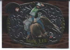 2010 Press Pass PBR 8 Seconds BELT BUCKLE Insert MIKE LEE BB #7/9 Rodeo Champ - Picture 1 of 1