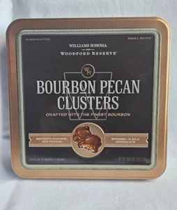 WILLIAMS SONOMA LEER Woodford Reserve Bourbon Pekannüsse Cluster Dose - Bild 1 von 6