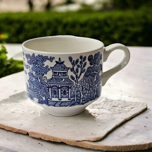 Blue Willow Breakfast Mug By Churchill of England 3” 6 oz Tea Coffee Juice  - Picture 1 of 2