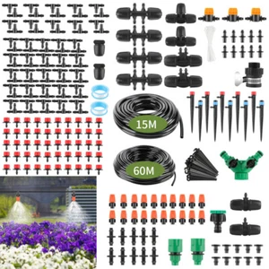 60M + 15M Automatisch Bewässerungssystem Micro Bewässerung Tropfschlauch Garten - Bild 1 von 18