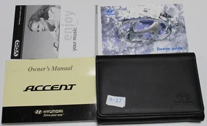HYUNDAI ACCENT OWNERS MANUAL HANDBOOK WALLET 2006-2009 PACK GENUINE A-17 - Picture 1 of 11