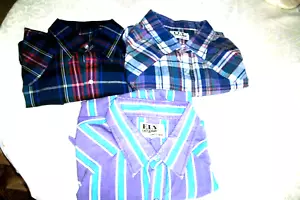 WESTERN MEN'S SHIRTS 2X-LOT 3 ONE NEVER WORE EXCELLENT COND. PRETTY - Picture 1 of 11