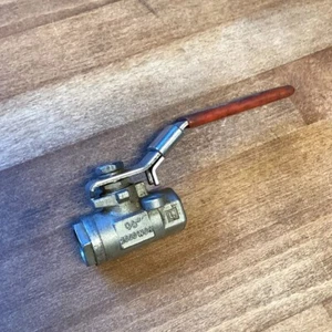 KF Contromatics 3/8" Zoll Kugelhahn 2000 psi WOG CF8M Stahl - Vierteldrehhahn - Bild 1 von 12