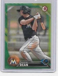 Austin Dean # 27 / 99 Limited Card Bowman 2016  Florida Marlins - Picture 1 of 2