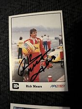 Signed Trading Card Indy 500 Car Rick Mears Autographed
