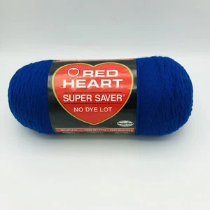 Red Heart Super Saver Royal Blue 8oz Skein Medium Worsted New - Picture 1 of 5