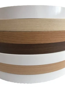 Melamine iron on pre glued edging Tape - Edge Banding Edge Trim various colours - Picture 1 of 29