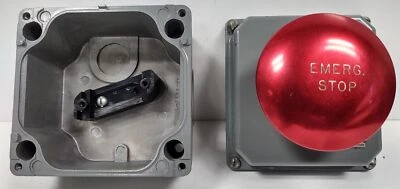 Cutler-Hammer E34JB2N8 紧急停止按钮外壳 E34N1 — 第 1/4 张图片