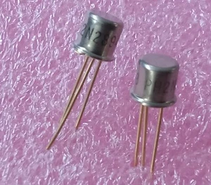 100x 2N2894A TRANSISTOR PNP HIGH SPEED 200mA 12V TO-18 Philips GOLD PIN - Picture 1 of 5