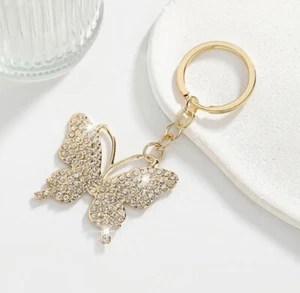 Hermoso Llavero Mariposa Estrás Cartera Mochila Dije Llavero - Imagen 1 de 4