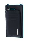 PIQUADRO Blue Square Pocket Crossbody Bag For Smartphone Handytasche Tasche Blu2