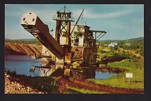 um 1950 Goldbagger Metallbergbau bei Ester Fairbanks Alaska Postkarte - Bild 1 von 2