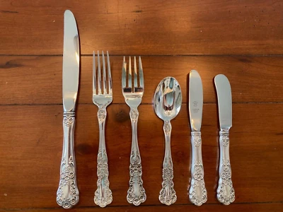 CASI COMO NUEVO 5 PIEZAS AJUSTE DE LUGAR GORHAM BUTTERCUP PLATA ESTERLINA MARCA NUEVA Foto 1 de 4