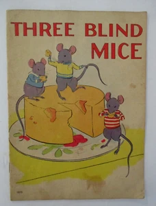 THREE BLIND MICE, Whiman Publishing, 1937 with Happy Ending - Foto 1 di 5