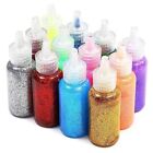  Neon Metallic Glue with Glitter Bottles for Arts and Crafts (20 ml, 12 Pack) 