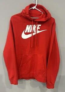 Nike Sweatshirt-Unisex-Red-Med-3 small pen dots on last pic - Picture 1 of 6