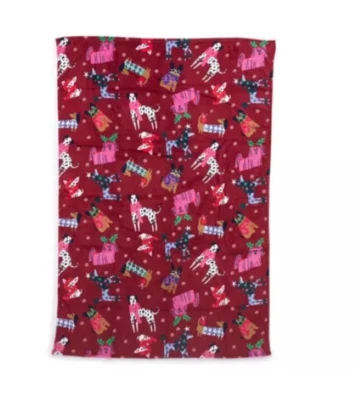 "Manta Vera Bradley Holiday Hounds 80"" X 50"" nueva con etiquetas" Foto 1 de 2