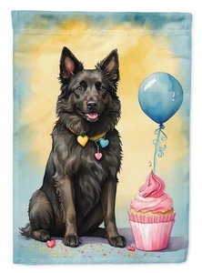 Belgian Sheepdog Happy Birthday Flag Canvas House Size DAC8003CHF - Picture 1 of 4