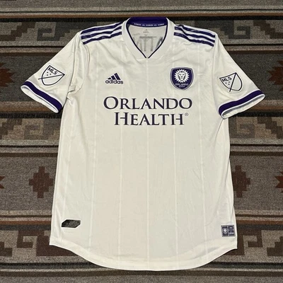 Camiseta Adidas Orlando City SC blanca mediana 2018 MLS visitante Patino 29 A6 Foto 1 de 4