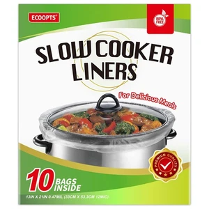 Slow Cooker Liners Disposable Cooking Bags Large Size Pot Liners Fit 4QT to 8... - Bild 1 von 7