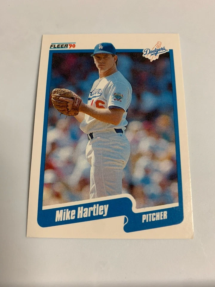 1990 Fleer Mike Hartley Los Angeles Dodgers  - Image 1 of 1