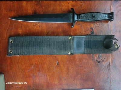 Adaga dupla face 8" lâmina aranha em Handel lâmina de aço inoxidável sem marca - Imagem 1 de 2