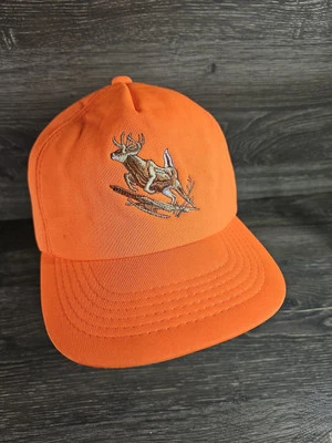 De Colección Duck Bay Blaze Naranja Aislado Ciervo Buck Bordado Caza Sombrero Gorra Foto 1 de 4