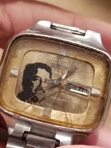 1980'S SADDAM HUSSIEN PRESIDENT WATCH SPECIAL MEMORIAL RARE Ricoh - Picture 1 of 24