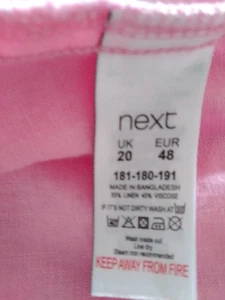 Next Linen Shift Dress Size 20 - Picture 1 of 4