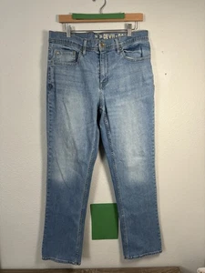 Devil Dog Relaxed Boot Cut Jeans Light Wash Denim Herren Größe 34 34x34" - Bild 1 von 9