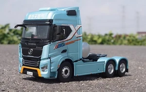 1/24 Scale SHACMAN X5000S LNG Truck Blue Diecast Car Model Toy Collection Gift - Picture 1 of 7